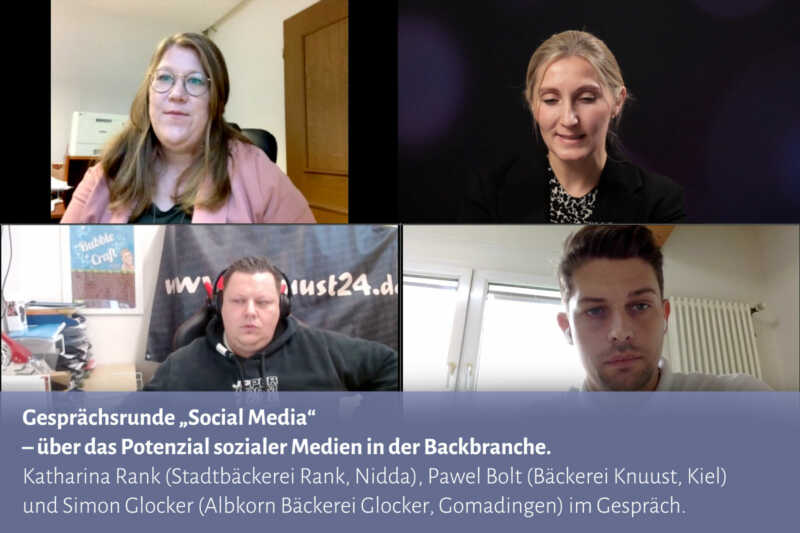Gesprächsrunde „Social Media“ – über das Potenzial sozialer Medien in der Backbranche